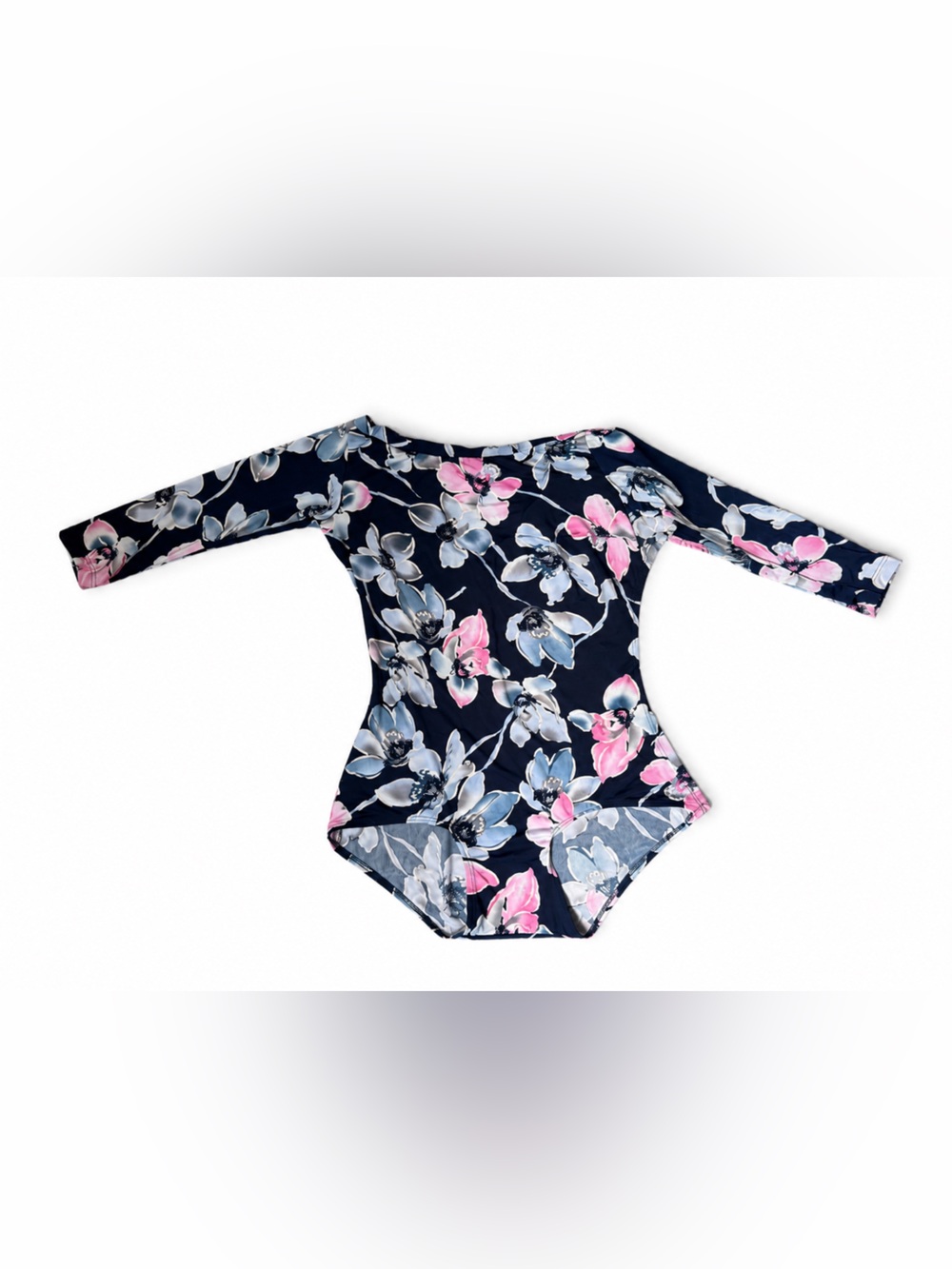 Prima Bella Floral One-Shoulder Dance Bodysuit | Ballroom Latin Leotard | XS